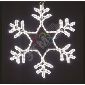 Фигура световая Снежинка белый, 55x55 см, мерцающая