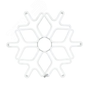 Изображение товара Фигура Снежинка из гибкого неона, 60х60 см, свечение синее (шт)