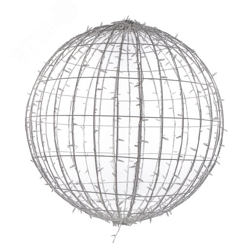 Изображение товара Шар светодиодный 230V, диаметр 120 см, 600 светодиодов,эффект мерцания, тёплый белый (шт)