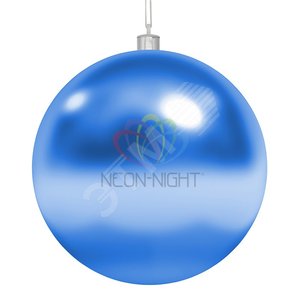 Фигура ёлочная Шар 15 см, синий глянцевый 502-023 Neon-Night