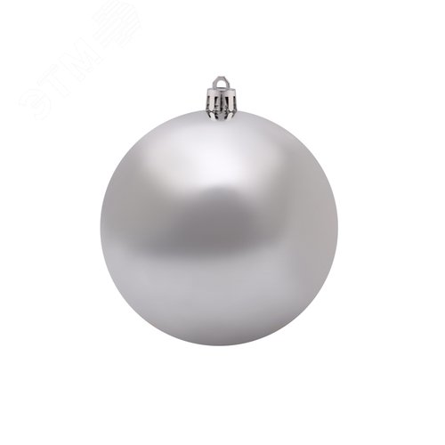 Изображение товара Фигура ёлочная Шар 10 см, серебряный глянцевый (шт)