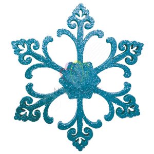 Фигура ёлочная Снежинка морозко, 66 см, синий