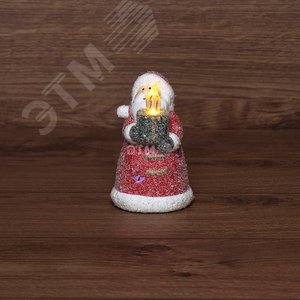 Фигурка керамическая Дед Мороз со свечкой 7х7х12 см