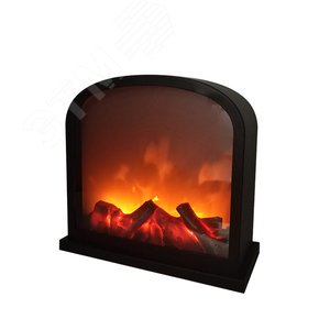 Изображение товара Камин светодиодный Шале с эффектом живого огня 30х13х28 см, батарейки 3хС (не в комплекте) или от USB (в комплекте) (шт)