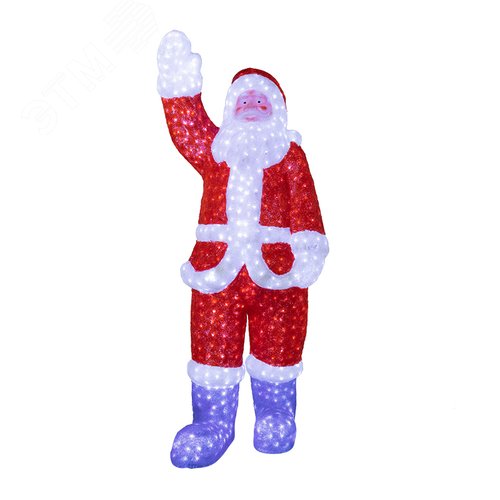 Изображение товара Фигура акриловая светодиодная Санта Клаус 210х75х60 см, IP65 понижающий трансформатор в комплекте (шт)
