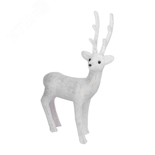 Изображение товара Фигура акриловая светодиодная Снежный олень 100 см, 380 светодиодов, IP 65, понижающий трансформатор в комплекте (шт)
