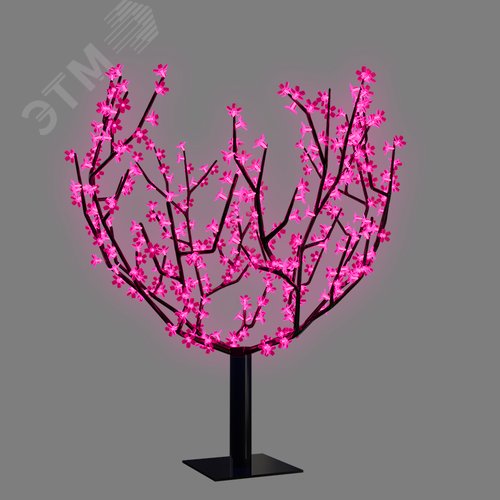 Изображение товара Фигура Дерево светодиодное Сакура, 2,4 м высота, диаметр кроны 2,0м, розовые светодиоды, IP65 (шт)