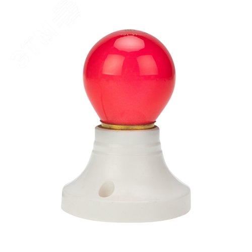 Изображение товара Лампа накаливания e27 10 Вт красная колба (шт)