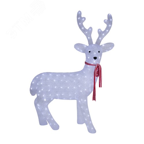 Изображение товара Фигура акриловая светодиодная северный Олень 95х69х30 см, 420 светодиодов, IP65 понижающий трансформатор в комплекте (шт)