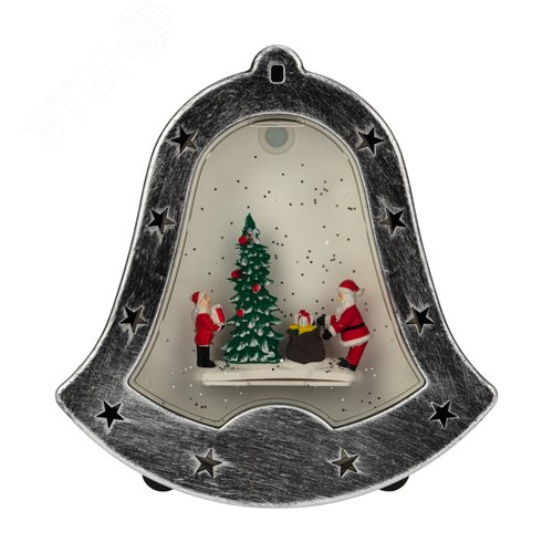 Изображение товара Светильник декоративный Колокольчик с эффектом снегопада (шт)