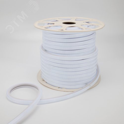 Изображение товара Неон гибкий 16х16мм, форма D, 144 LED/м белый 230В 50 м c комплектом подключения (м)