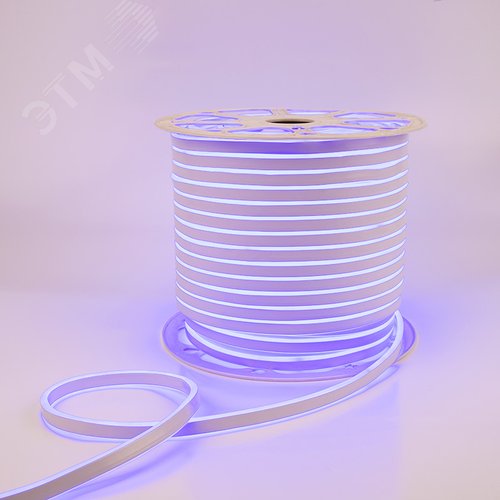 Изображение товара Неон гибкий LED SMD 8х16 мм, двухсторонний, синий, 120 LED/м, 100 м (м)