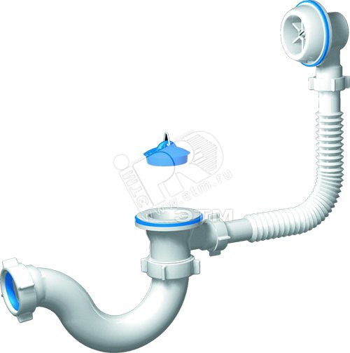 Изображение товара Сифон для ванны АНИ Варяг 1 1/2'x40 пластмассовый