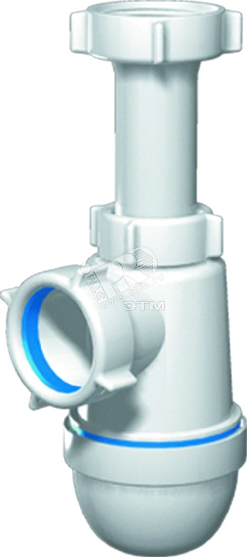 Сифон для умывальника АНИ 1 1/4' x 40 без выпуска (C1020) АНИ пласт ...