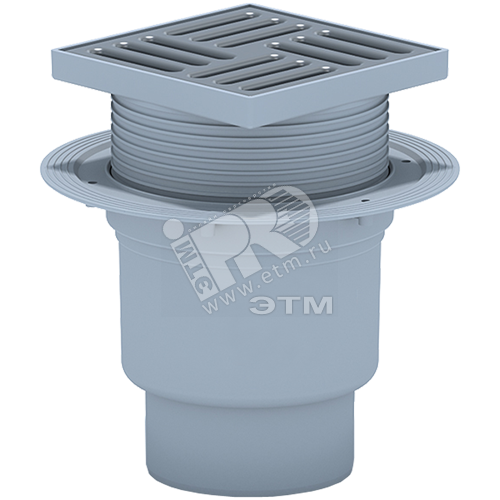 Трап вертикальный выпуск 110 нержавеющая решетка 15х15см регулируемый ...