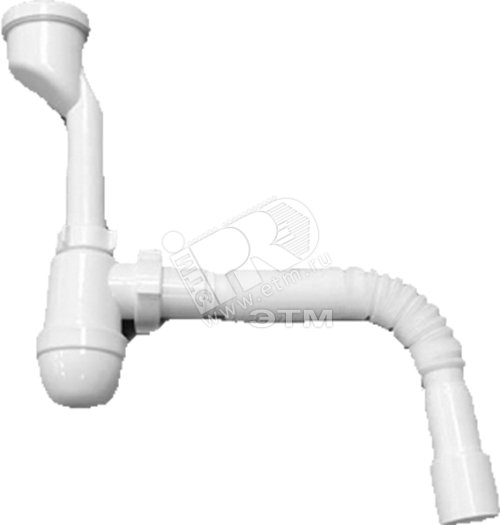 Сифон для писсуара АНИ c гибкой трубой 40х40/50 (U0115) АНИ пласт ...