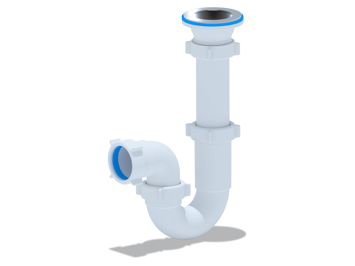 Сифон для мойки АНИ 1 1/2'X40 прямоточный