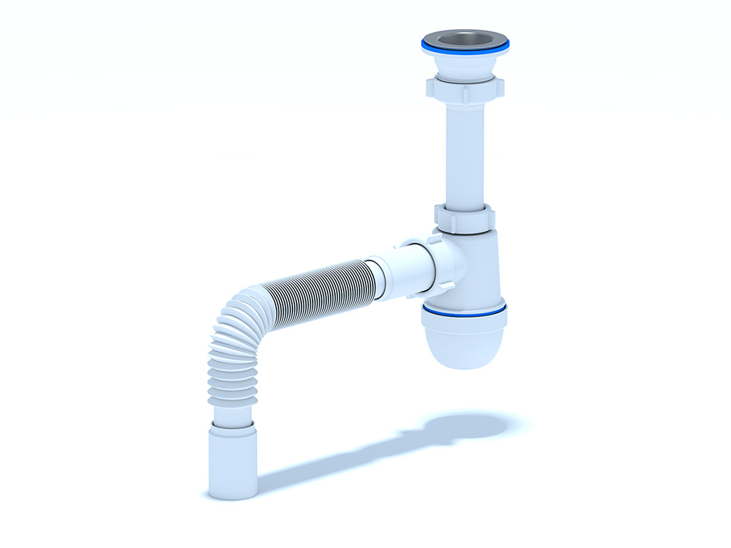 Сифон для умывальника АНИ 1 1/2'X40 c гибкой трубой 40x40