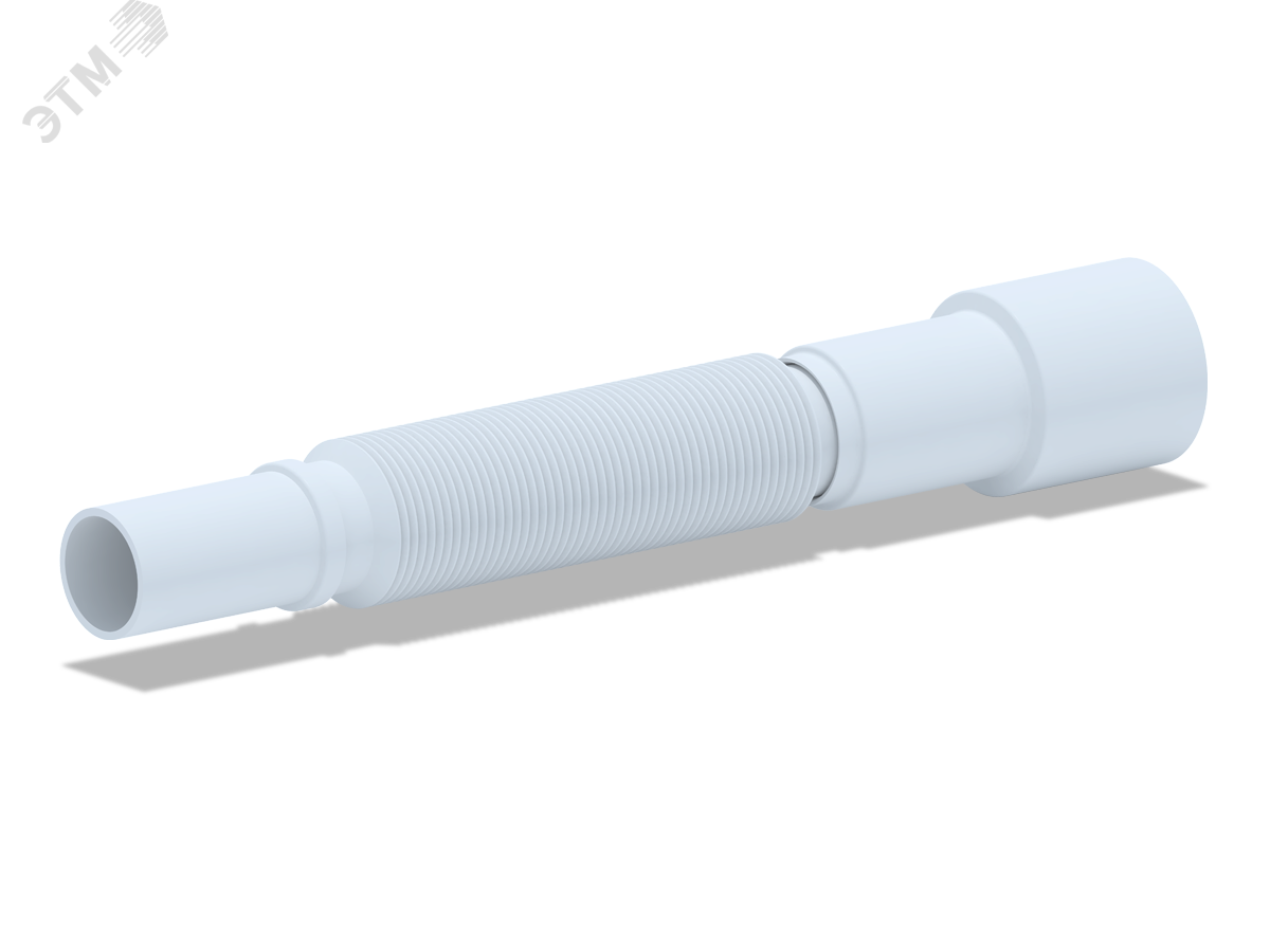 Изображение товара Гофрированная труба АНИ 32x40/50 пластиковая для систем водоотведения