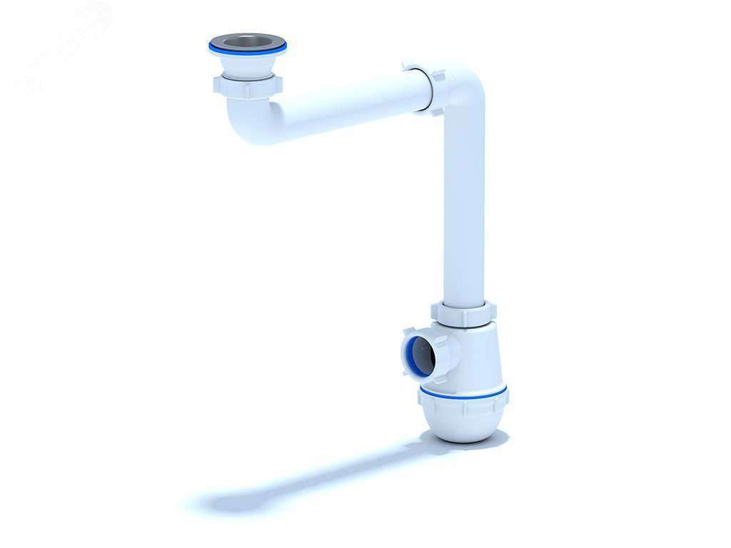 Изображение товара Сифон для мойки АНИ Грот 1 1/2'x40 смещенный (шт)