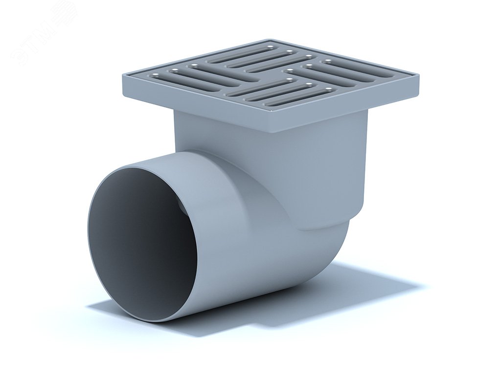 Изображение товара Горизонтальный трап выпуск 110 из нержавеющей стали для душа и кабины