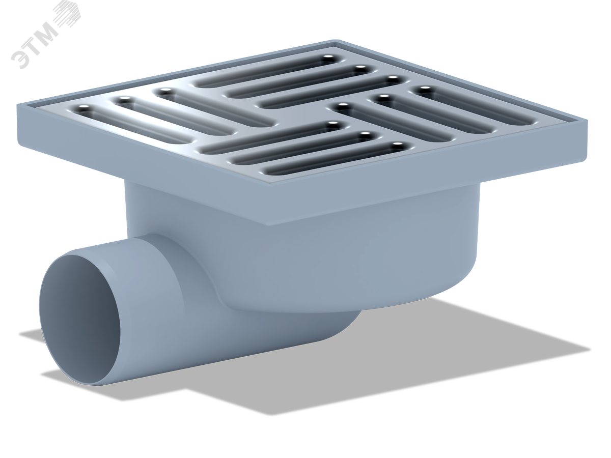 Изображение товара Горизонтальный трап из нержавеющей стали 50 мм для душевых и канализации