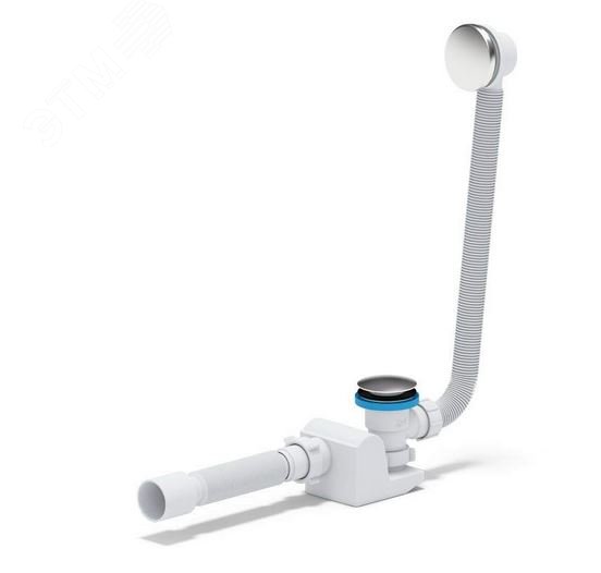 Изображение товара Сифон АНИ Бриг для ванны клик-клак с выпуском и переливом 375х40/50