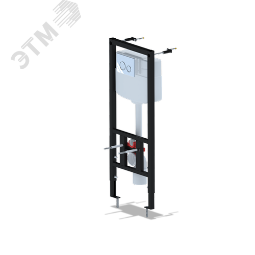 Изображение товара Инсталляция для унитаза с клавишей круглой хром глянец (шт)