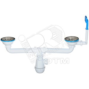 Изображение товара Сифон для мойки АНИ Грот 3 1/2'X40 двойной с переливом (шт)