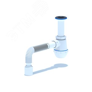 Изображение товара Сифон для мойки АНИ Грот 1 1/2'X40 с гибкой трубой 40x50 (шт)