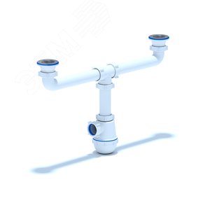 Изображение товара Сифон для мойки АНИ Грот 1 1/2'X40 двойной (шт)