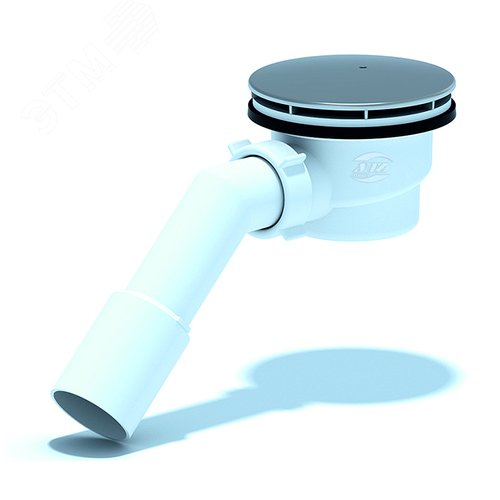 Изображение товара Сифон для душевого поддона 1 1/2'x90, h=65 с переходной трубой 45' 40/50 хром (шт)