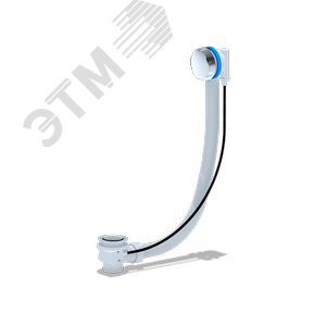 Изображение товара Сифон для ванны АНИ полуавтомат 520 мм пластмассовая хромированная ручка (шт)