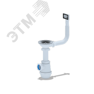 Изображение товара Сифон для мойки АНИ Грот 3 1/2'X40 с переливом (шт)