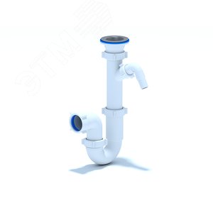 Изображение товара Сифон для мойки АНИ 1 1/2'X40 прямоточный c отводом для стиральной машины (шт)