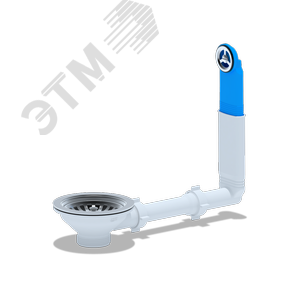 Изображение товара Перелив для мойки 3 1/2' с круглым вертикальным корпусом (шт)