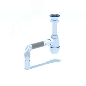 Изображение товара Сифон для умывальника АНИ 1 1/2'X40 c гибкой трубой 40x40 (шт)