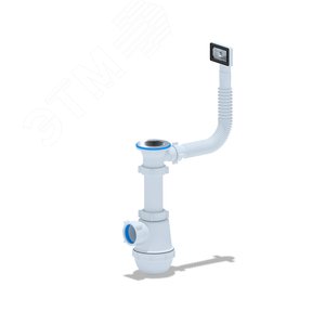 Изображение товара Сифон для мойки АНИ Грот 1 1/2'X40 с переливом (шт)