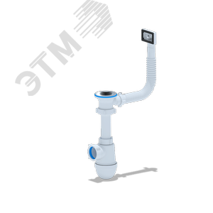 Изображение товара Сифон для мойки АНИ 1 1/2'X40 с гибким переливом (шт)