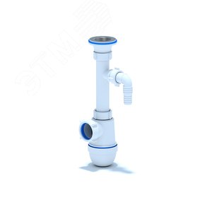 Изображение товара Сифон для умывальника АНИ 1 1/4'X40 с отводом для стиральной машины (шт)