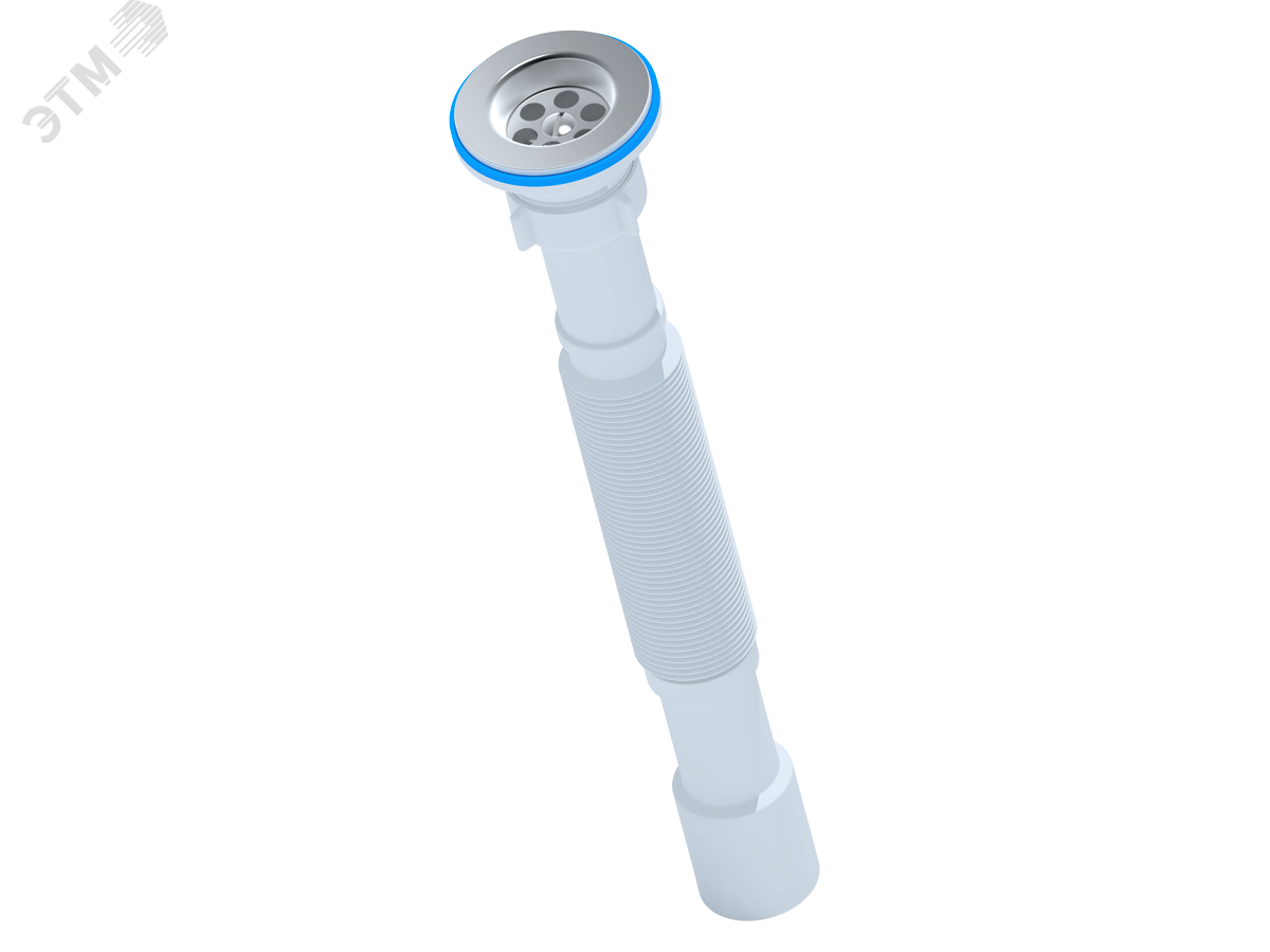 Изображение товара Сифон гофрированный АНИ 1 1/4'x32/40 белый из полипропилена