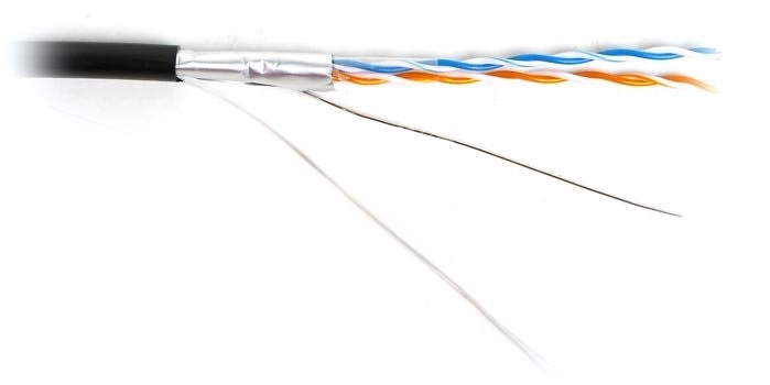 Витая пара F/UTP кат 5e 2х2х0.51 AWG24 Premium PE OUT