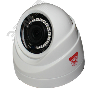 Видеокамера AHD/TVI/CVI/CVBS 1Мп купольная с ИК-подсветкой до 30м (2.8-12мм)