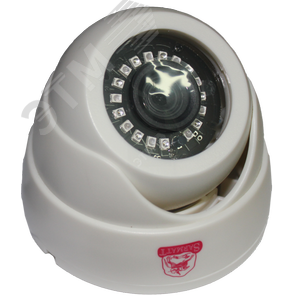 Видеокамера AHD/TVI/CVI 2.4Мп купольная с ИК-подсветкой до 20м (2.8мм)