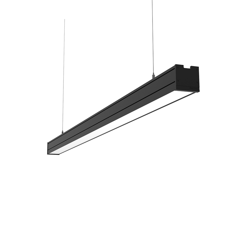 Светильник светодиодный Mercury Pro подвесной 34 Вт 4000 К 1010х65х65 мм IP54 RAL9005 черный муар с рассеивателем опал, с декоративным проводом 2 м и комплектом подвесов 2 м