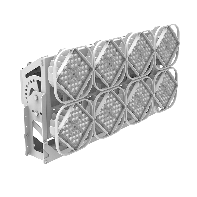 Прожектор светодиодный AirQub 500 Вт 5000 K 10 градусов RAL7045мр DALI