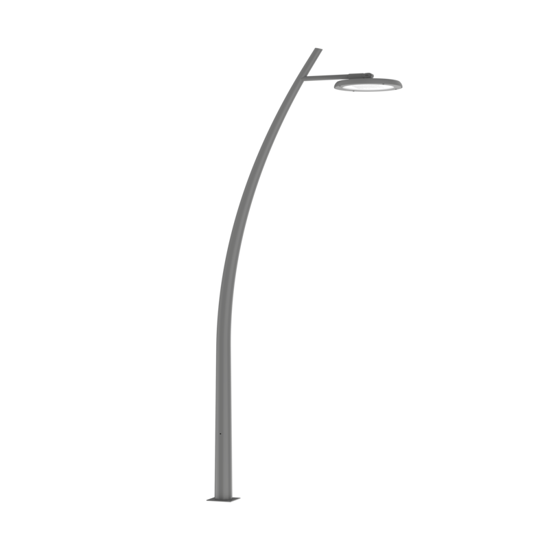 Опора стальная наружного освещения Arcus 5м горячее цинкование черный RAL9005 декоративный шов