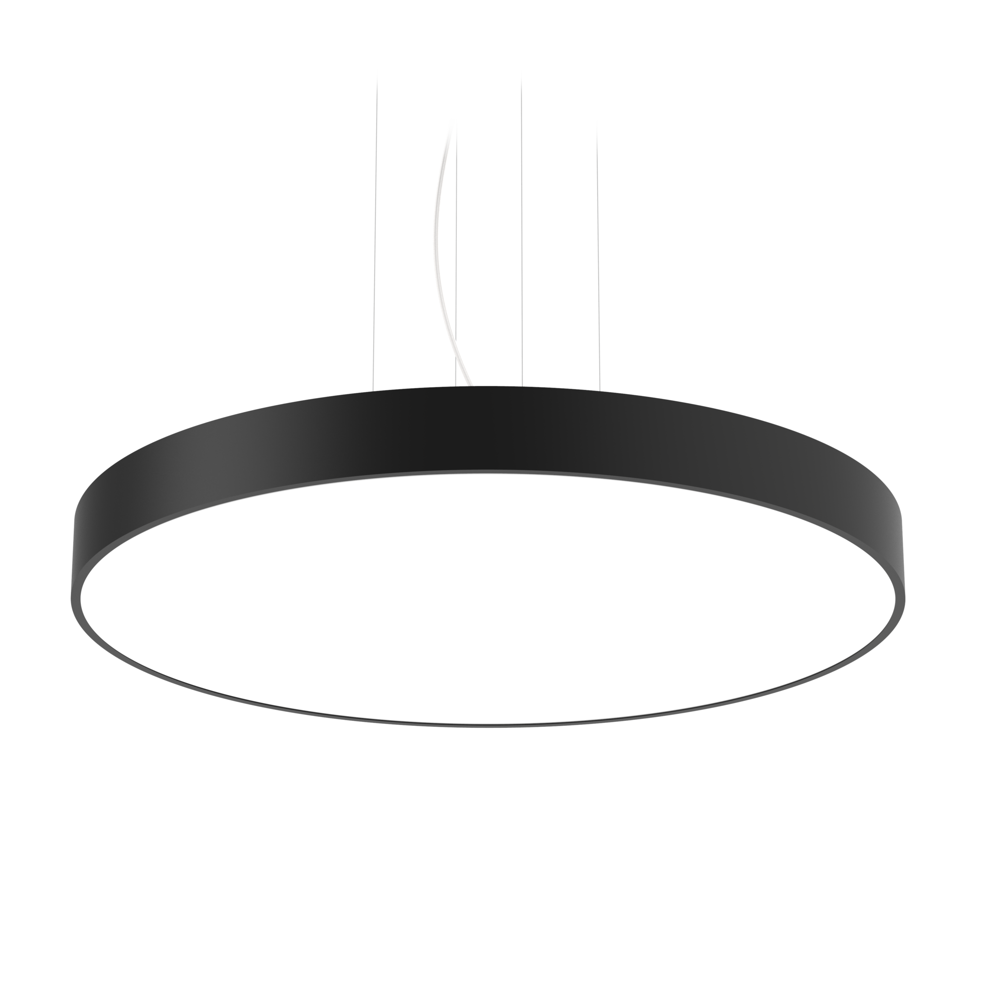 Светильник светодиодный COSMO подвесной 550 Вт CRI90 2500х100 мм 4000 K с рассеивателем опал RAL9005 черный муар DALI