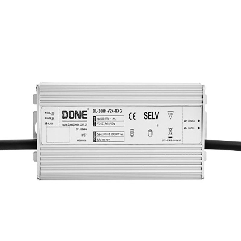 Драйвер 200Вт 24V для светодиодной ленты DONE POWER IP67 199x63x37 мм