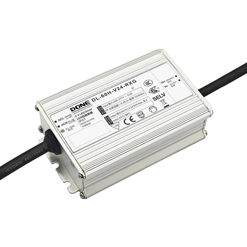 Драйвер 60Вт 24V для светодиодной ленты DONE POWER DL-60H-V24-RXG IP67 105x63x32 мм